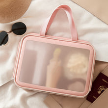 Cosmetic Pouch, Make up Bag for Home & Travel, Toiletry Bag for Cosmetics, Brushes, Accessories Set of 3 Small, Medium & Big - Wash Bag