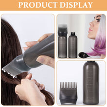 Comb Applicator Bottle, Hair Oil Applicator Bottle for Hair Dye Bottle Applicator Brush with Graduated Scale, Professional Brush Applicator Comb Hairdressing Coloring Styling Tool (1 Pc), Hair accessories