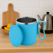 300ml Stainless Steel Mug: Insulated, Leakproof Lid, Hot/Cold Drinks (Mix Color)