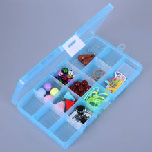 15-Grid Clear Plastic Jewelry Organizer Box with Dividers (1 Pc)