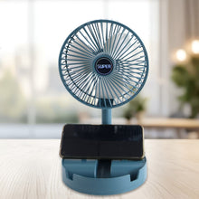 Adjustable Portable Desktop Fan - Telescopic Silent Personal Cooling for Office & Travel (Battery Not Include)