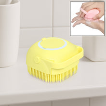 SILICONE MASSAGE BATH BODY BRUSH WITH SHAMPOO DISPENSER, SCRUBBER
